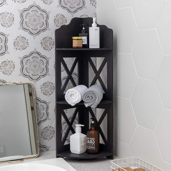 Breakwater Bay Yoseloff Plastic / Acrylic Freestanding Bathroom Shelves